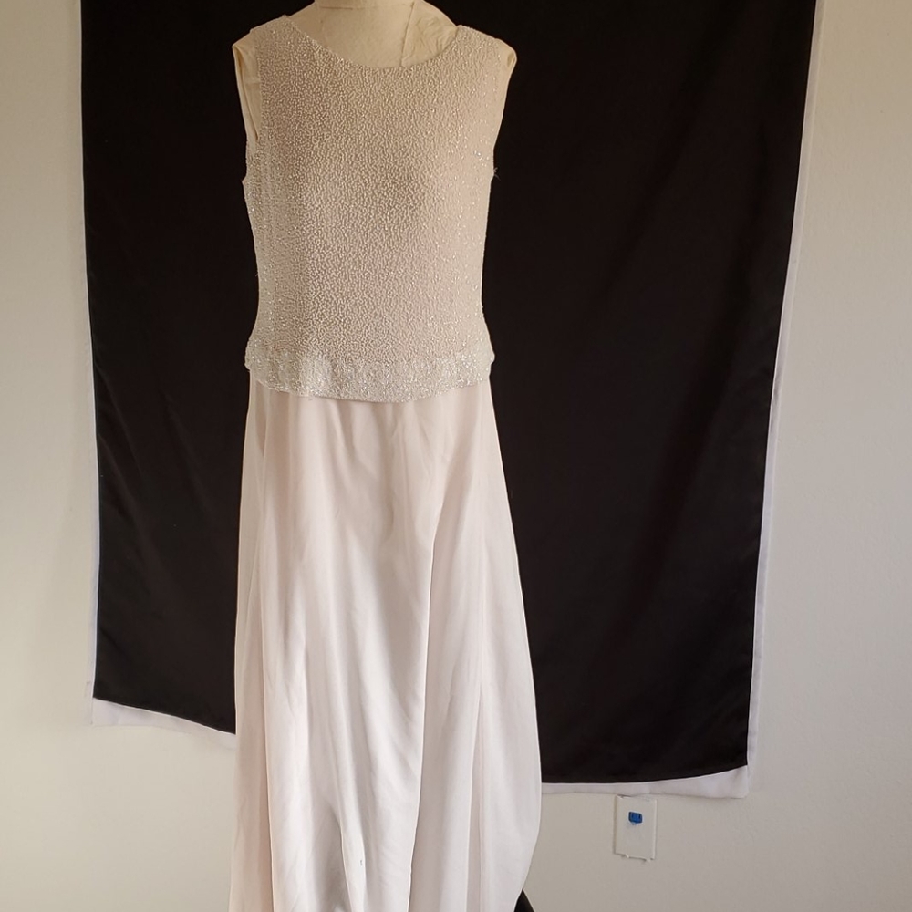Vintage Chadwicks beaded sleevless dress sz 12P